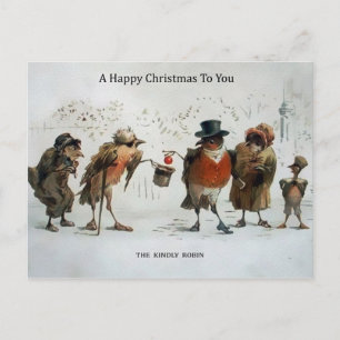 Vintage Victorian Birds Postcard