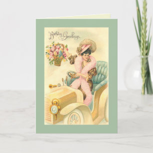 Vintage Victorian Birthday Day Card