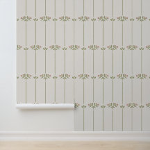 Vintage Victorian Botanical Traditional Stripes