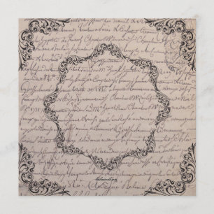 Vintage Victorian Bridal Shower Invitation