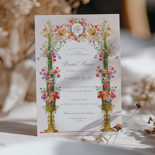 Vintage Victorian Bridal Shower Invitation (Creator Uploaded)