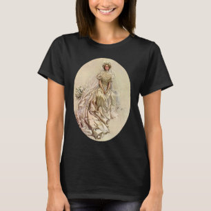 Vintage Victorian Bride, Antique Bridal Portrait T-Shirt