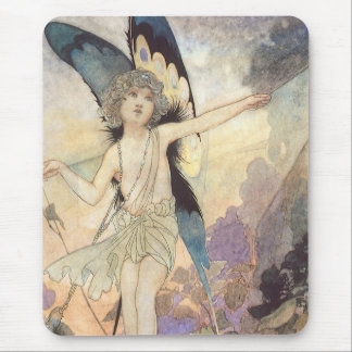Vintage Victorian Butterfly Fairy by Robinson Mouse Mat