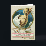 Vintage Victorian Chick Christmas Card<br><div class="desc">Vintage Victorian chick Christmas card. Custom restored,  high quality vintage image.</div>