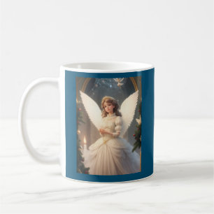Vintage Victorian Christmas Angel Coffee Mug
