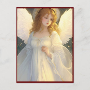 Vintage Victorian Christmas Angel Postcard