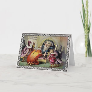 Vintage Victorian Christmas Card