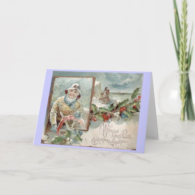 Vintage Victorian Christmas Card (Front)