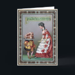 Vintage Victorian Christmas Card<br><div class="desc">Vintage Victorian Christmas Card.  Typical odd Victorian humour.</div>
