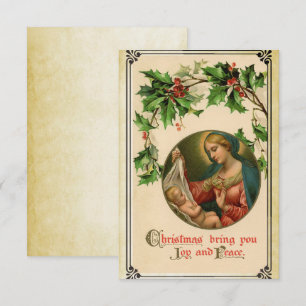 Vintage Victorian Christmas Card