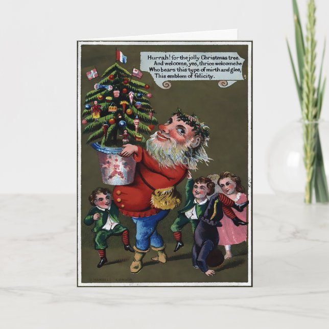 Vintage Victorian Christmas Card (Front)