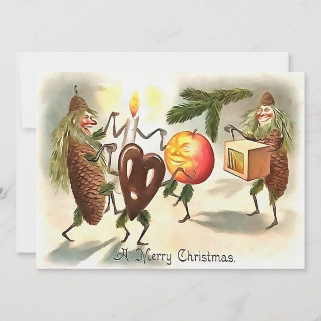 Vintage Victorian Christmas Card (Front)