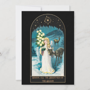 Vintage Victorian Christmas Holiday Card