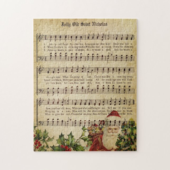 Vintage Victorian Christmas Jigsaw Puzzle (Vertical)