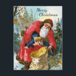 Vintage Victorian Christmas Postcard<br><div class="desc">Vintage Victorian Christmas postcard.</div>