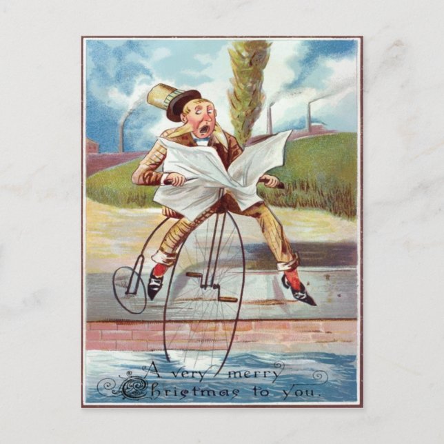 Vintage Victorian Christmas Postcard (Front)