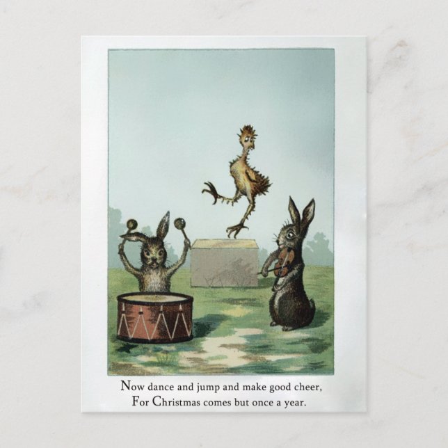 Vintage Victorian Christmas Postcard (Front)