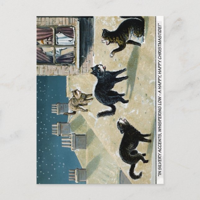 Vintage Victorian Christmas Postcard (Front)