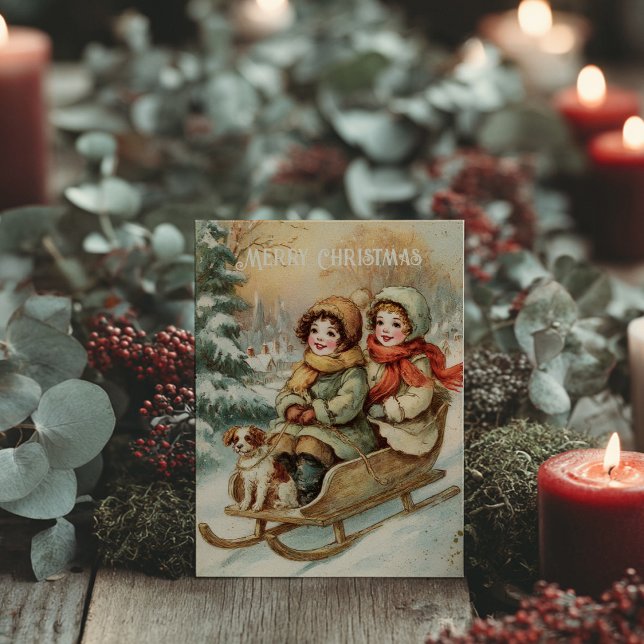 Vintage Victorian Christmas Postcard (Creator Uploaded)