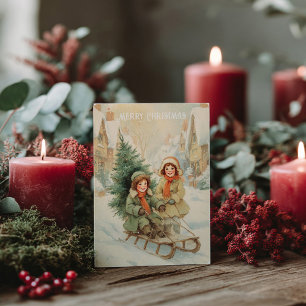 Vintage Victorian Christmas Postcard