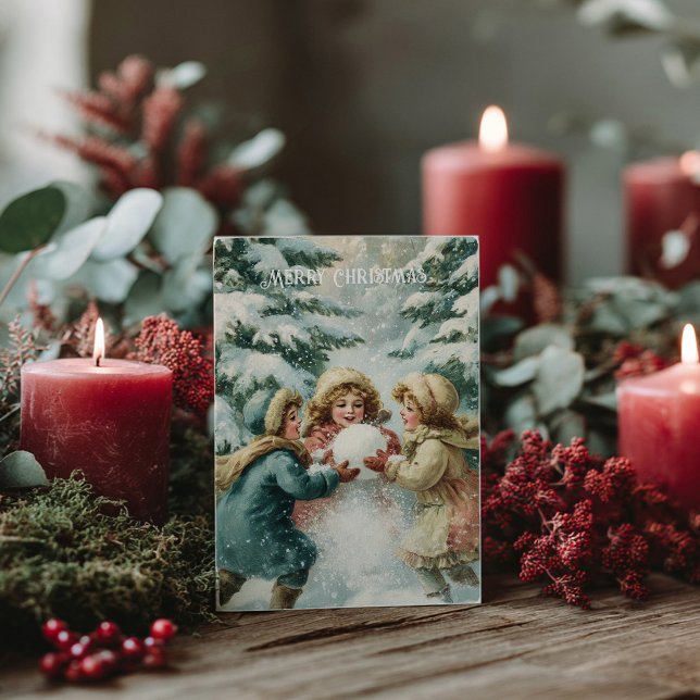 Vintage Victorian Christmas Postcard (Creator Uploaded)