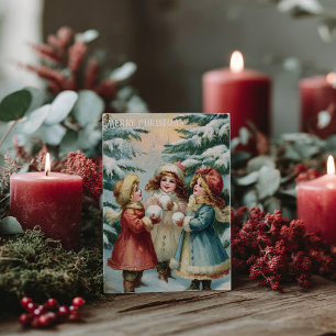 Vintage Victorian Christmas Postcard