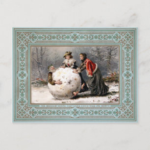 Vintage Victorian Christmas Postcard