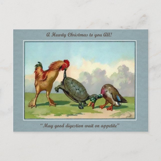 Vintage Victorian Christmas Postcard (Front)