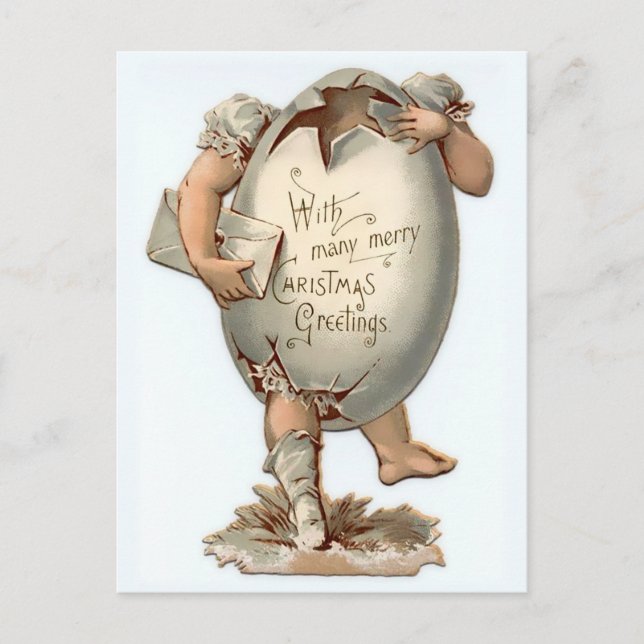 Vintage Victorian Christmas Postcard (Front)