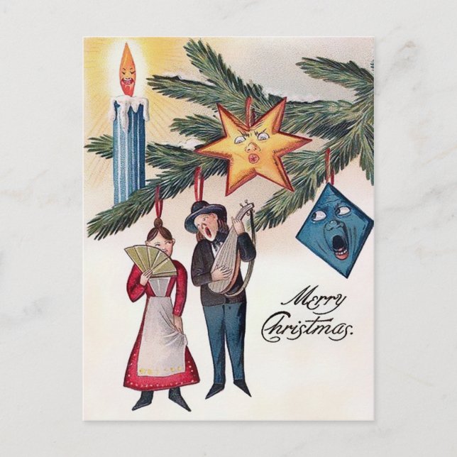 Vintage Victorian Christmas Postcard (Front)