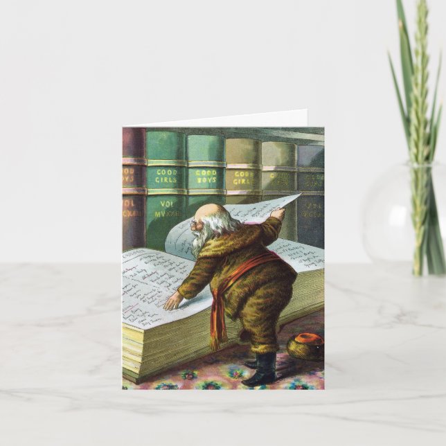 Vintage Victorian Christmas, Santa Claus Thank You (Front)