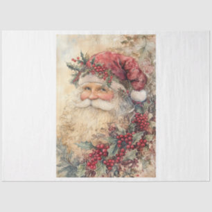 Vintage Victorian Christmas Santa Tissue Paper