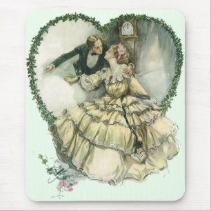 Vintage Victorian Christmas Wedding Mouse Mat