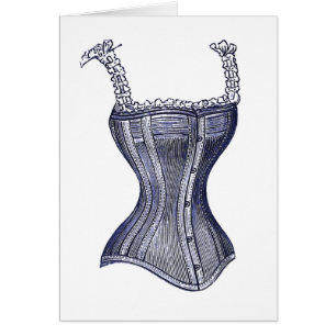 Vintage Victorian Corset - Customisable Card