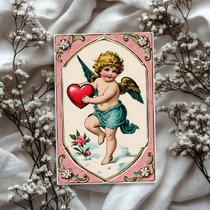 Vintage Victorian cupid angel Valentine's day Tissue Paper