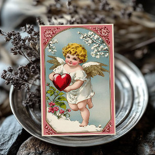 Vintage Victorian cupid angel Valentine's day Tissue Paper