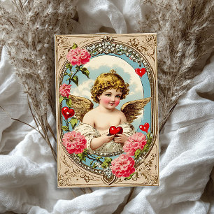 Vintage Victorian cupid angel Valentine's day Tissue Paper