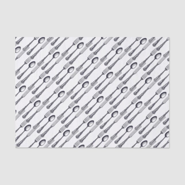 Vintage/Victorian Cutlery Tissue Paper (Front)