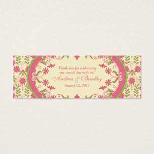 Vintage Victorian Daisy Floral Wedding Favour Tags