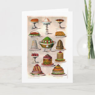 Vintage - Victorian Desserts, Card