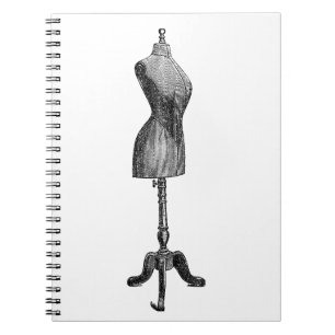 Vintage Victorian Dressform, Full Body Notebook