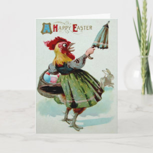 Vintage Victorian Easter Card