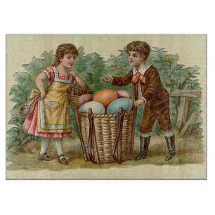 Vintage Victorian Easter Cutting Board