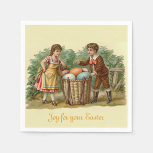Vintage Victorian Easter Napkin