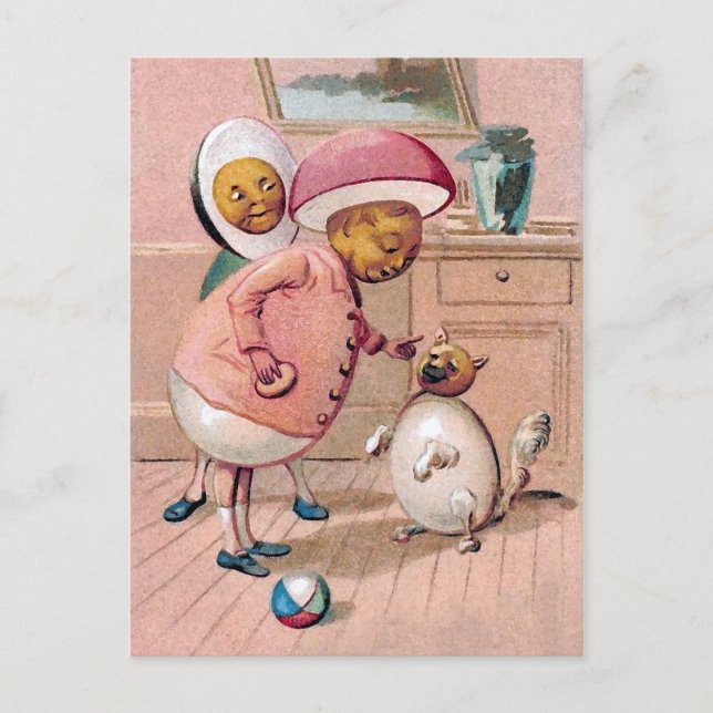 Vintage Victorian Easter Postcard (Front)