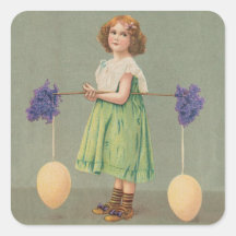 Vintage Victorian easter stickers