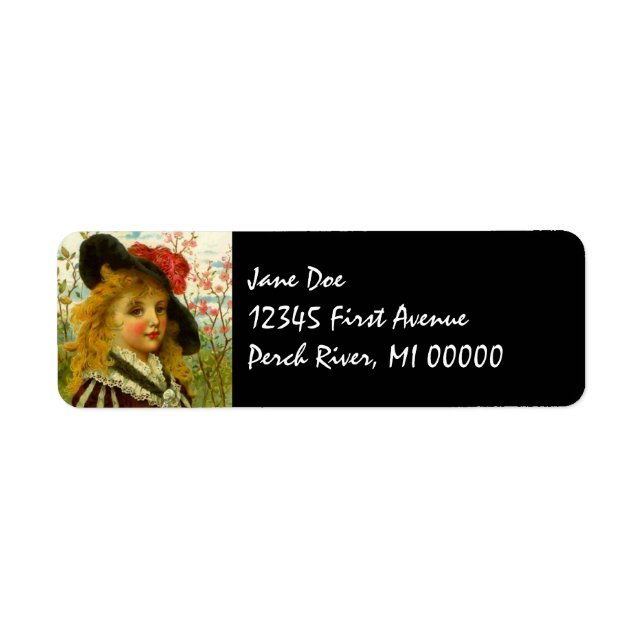 Vintage Victorian Edwardian Fashion Address Labels (Front)