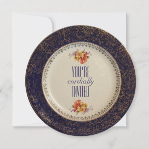 Vintage Victorian English Tea Party Invitation