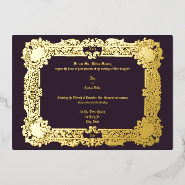 Vintage Victorian Era 1834 Elegant Wedding (Front)