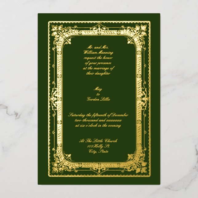 Vintage Victorian Era 1870s Wedding (Front)